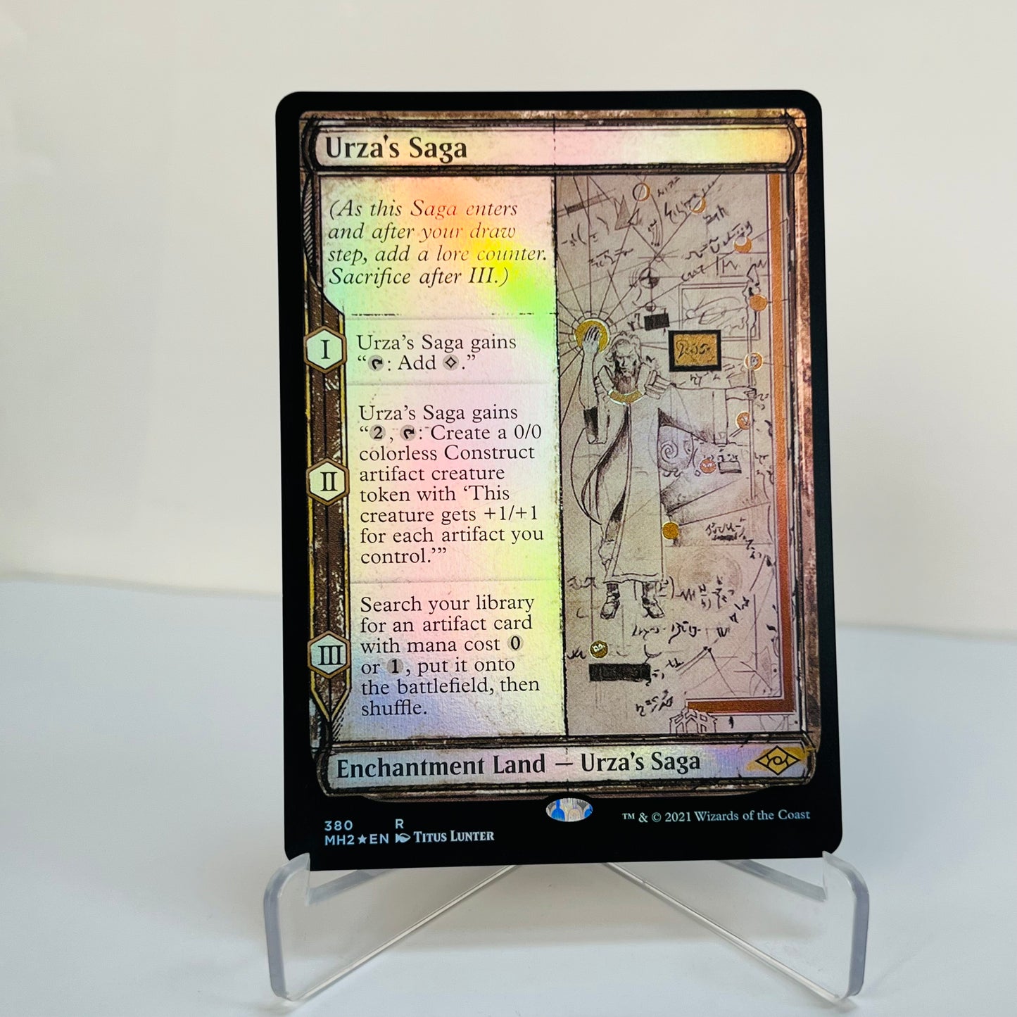 Urza’s Saga (Sketch Frame) MH2 foil MTG Proxy Cards