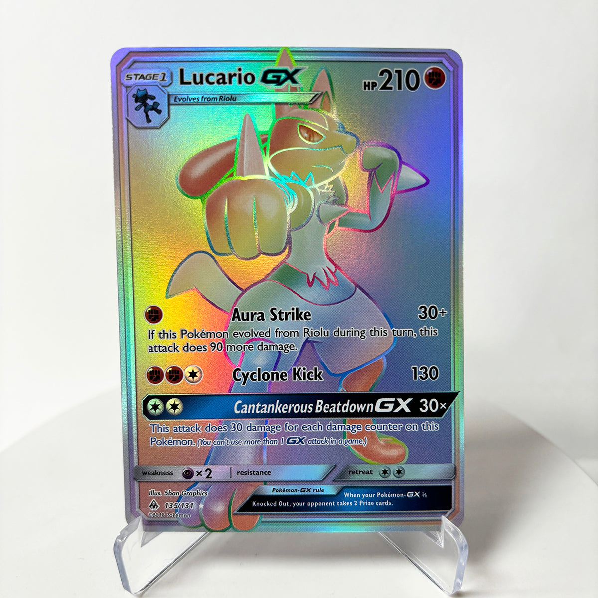 Lucario-GX · Forbidden Light (FLI) #135