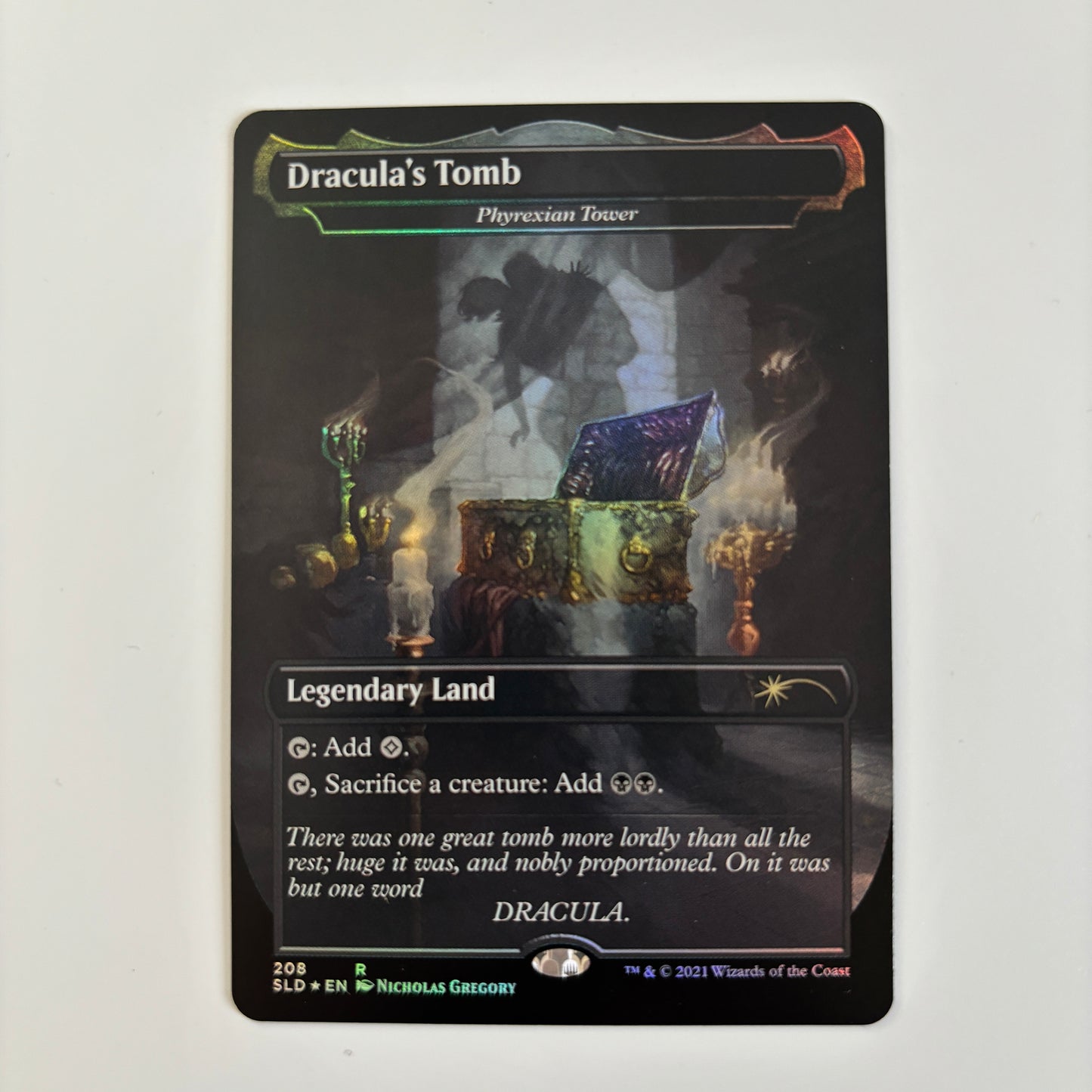 Dracula’s Tomb (Phyrexian Tower) SLD Foil MTG Proxy Cards