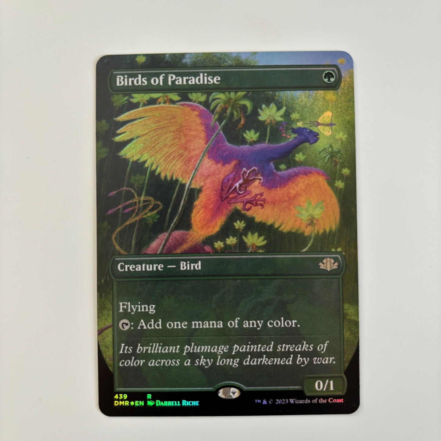 Birds of Paradise DMR Extended Art MTG Proxy Cards