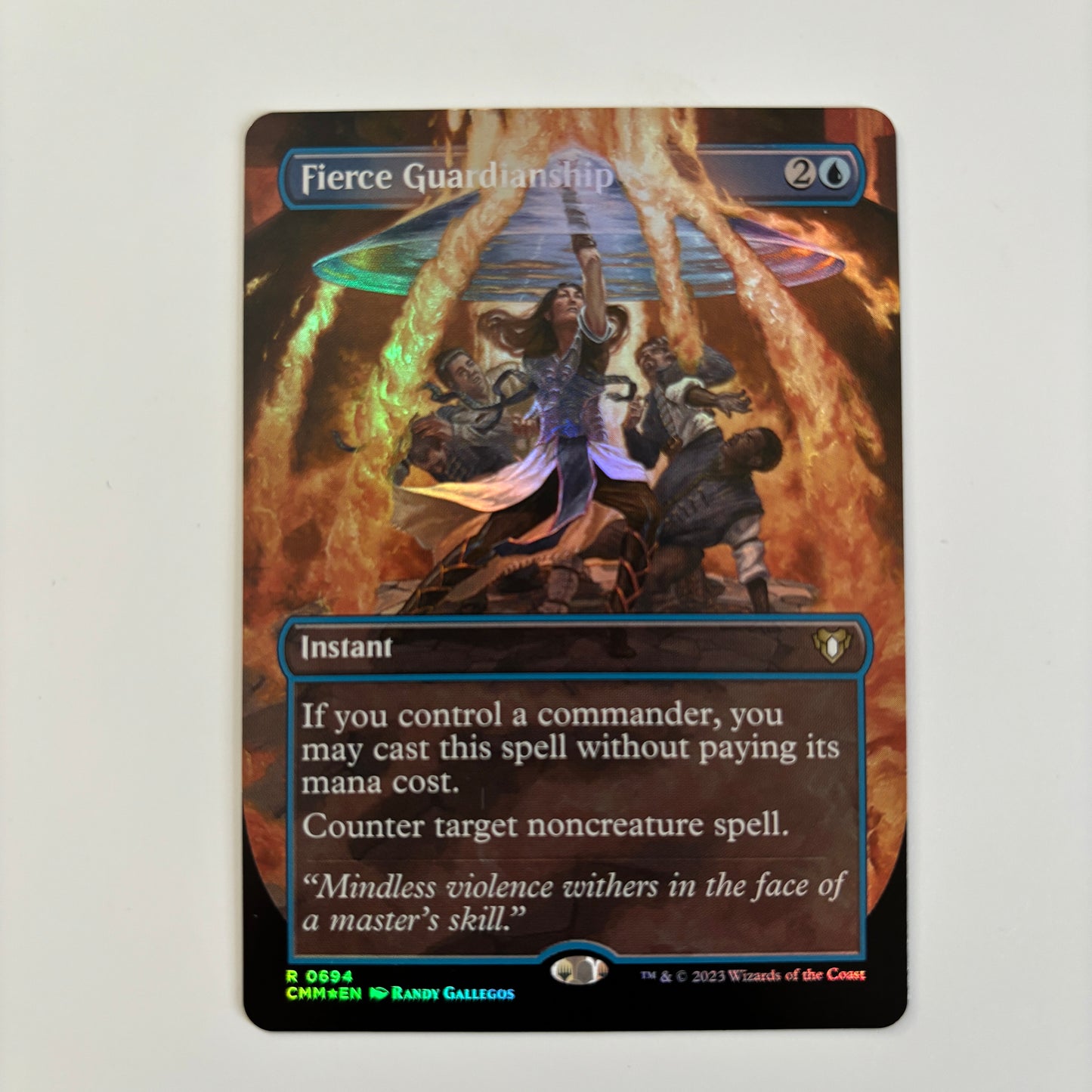 Fierce Guardianship CMM 0694 Foil MTG Proxy Cards