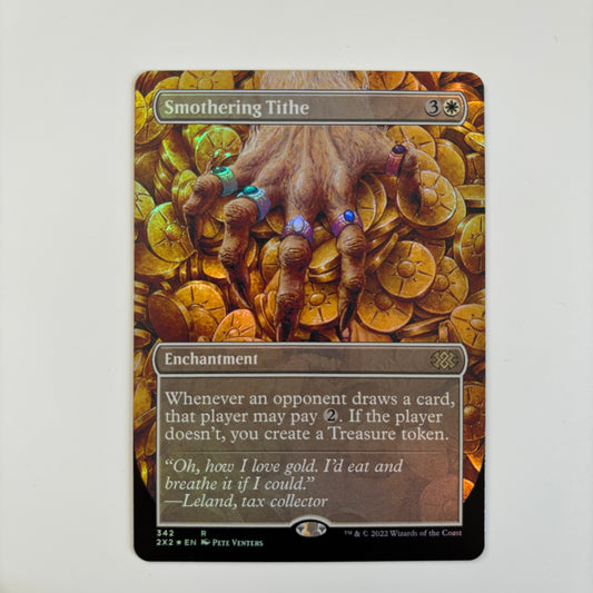 Smothering Tithe 2X2 Borderless Foil MTG Proxy Cards