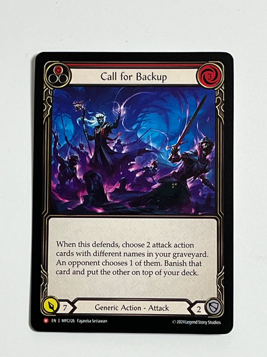 Call for Backup MPG126 FAB Proxy Cards