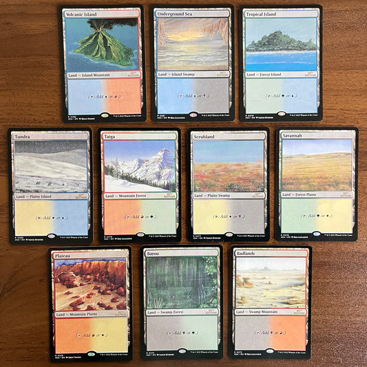 Dual Lands 30th Holo Set MTG Cards