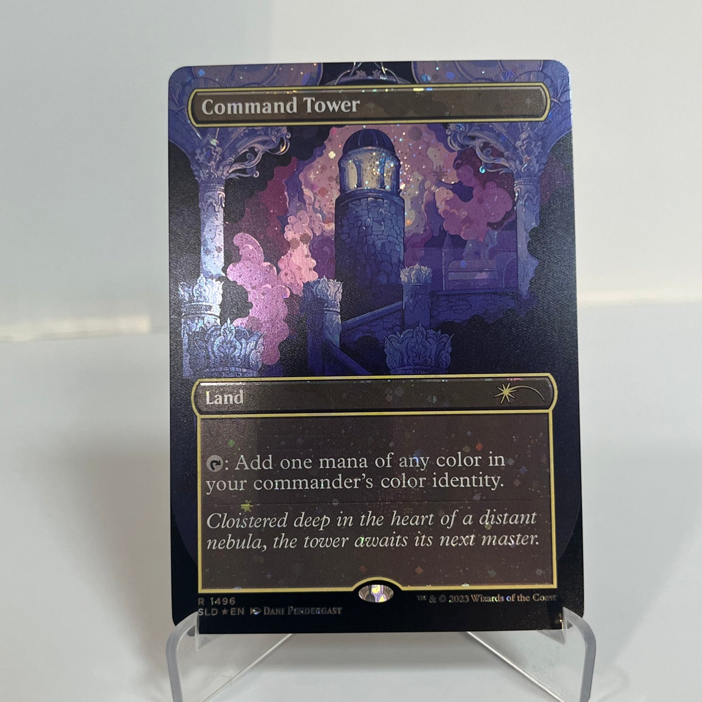 Command Tower SLD #1496 New Galaxy Foil